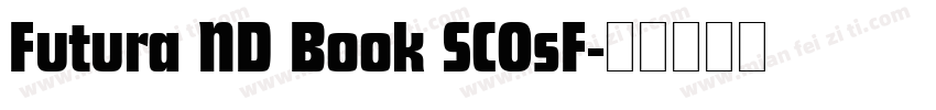 Futura ND Book SCOsF字体转换